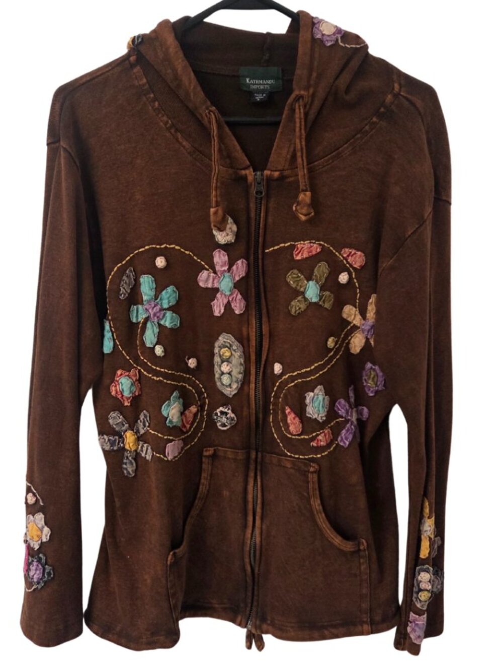 Artisan Zip-Up Jacket | Boho Rustic Hoodie